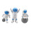 Astronaut Figurines Cake Topper Set 3 Pieces 2