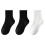Children's Cotton Sports Socks 3-Pack Solid Color 2