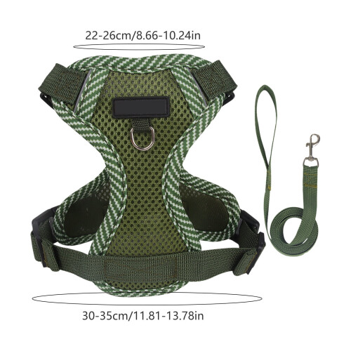 Cat Harness and Leash Set Adjustable Reflective Breathable 2