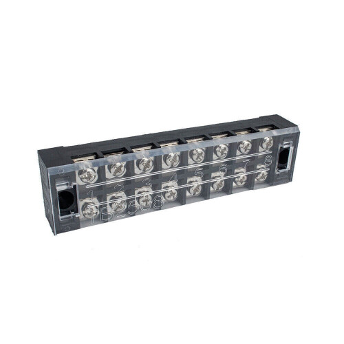 Bornier à vis double rangée 600 V 25 A TB-2508 8 positions 1