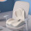L-Shaped Car Seat Cushion Memory Foam White 2