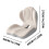 L-Shaped Car Seat Cushion Memory Foam White 3