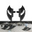 Rear Black Floorboards Foot Rests for Harley Touring 3
