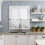 Coastal Kitchen Curtains Set with Valances Teal Red 6