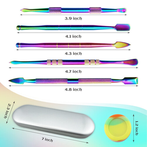 Wax Carving Tool Set 6-Piece with Silicone Container and 1