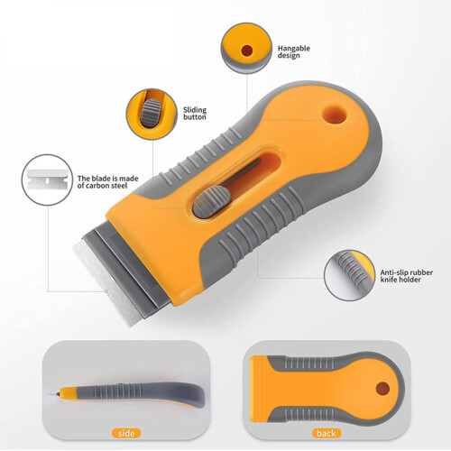 Oven Glass Cleaner with Storage Box 15 Blades 2