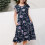 Mädchenkleid mit Blumenmuster, Volantärmeln und Taille 5