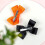 Halloween hair bow with pumpkin bat spider ghost design 5