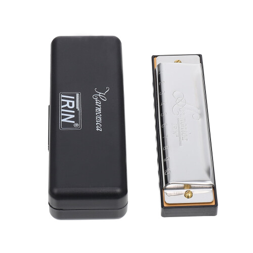 Metal Blues Harmonica 10 Hole 20 Tone Portable 1