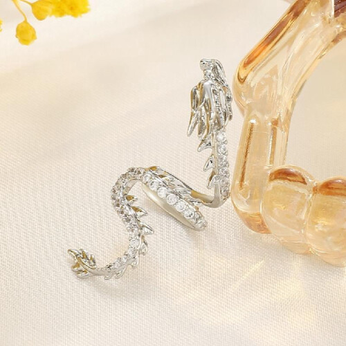 Dragon Ear Cuff Crystal Wrap 1 Pair 2