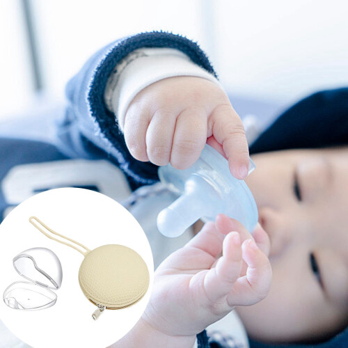 BPA-Free Pacifier Holder Case Silicone Pouch 1 Pack 2