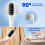 Portable Turbo Steamer for Clothes White 5 Modes 5