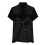 Women's Solid Blazer with Notched Lapel Short Sleeve 7