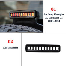 Black Car High Brake Light Lamp Cover Trim for JL Gladiator JT 2018-2023