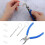 Jewelry Making Pliers Flat Tip with Slip-Resistant Rubber 2