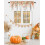 Fall Valances for Windows Retro Leaves Design 42x18 Inch 2