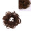 Curly Hair Piece Messy Bun Scrunchie Brown 1 Set 8