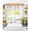 Fall Valances for Windows Retro Leaves Design 42x18 Inch 6