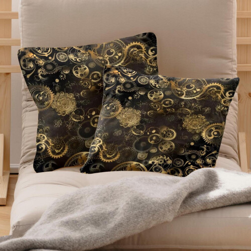 Housses de coussin Steampunk 45 x 45 cm (lot de 2) 1