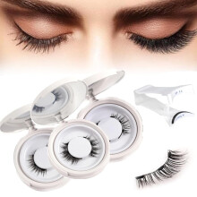 Meylora Magnetic Lashes with Applicator Reusable Natural