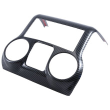 Car Modification Accessories Center Console Decorative Panel Interior Black Carbon Pattern for JK 2011-17