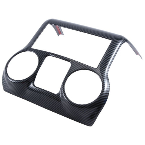 Car Modification Accessories Center Console Decorative Panel Interior Black Carbon Pattern for   JK 2011-17