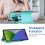 RFID Blocking Wallet Case for iPhone 14 Green PU Leather 3