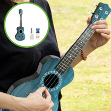 Kids' Hippo-Print Ukulele Toy 21.2 inch