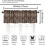 Leopard Print Valance Curtain Brown Rustic Safari 54x18 5