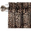 Leopard Print Valance Curtain Brown Rustic Safari 54x18 6