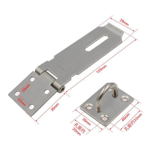Burglar-Proof Padlock Hasp with Mounting Screws for Door