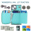 RFID Blocking Wallet Case for iPhone 14 Green PU Leather 5