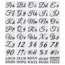 Alphabet Stencils 8.3 inch 40 count