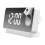 LED Projection Alarm Clock White 7.5-inch Dual Alarm 1