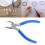 Jewelry Making Pliers Flat Tip with Slip-Resistant Rubber 7
