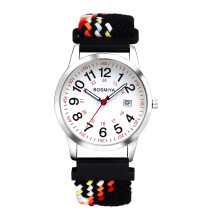 Braided Elastic Strap Watch Analog Quartz Adjustable Band
