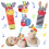Soft Newborn Rattle Socks Set with Wrist and Ankle Rattles 1