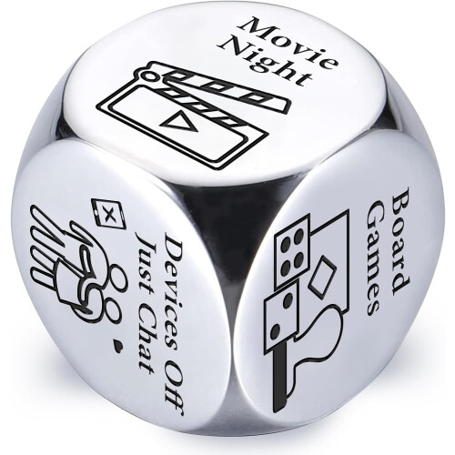 Steel Food Decision Dice for Couples Valentine's Gift
