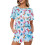 Butterfly Women's Pajama Set XL Soft Lightweight Short 1