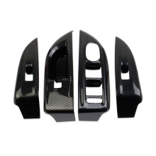 For Hornet 2023 2024 Car Window Lifting Panel Cover Trim Interior Accessories ,ABS Carbon Fiber