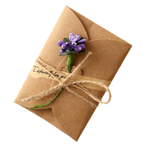 Pressed Lavender Greeting Cards DIY Kit 12 pcs