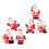 Christmas Snow Globe Miniatures Set 6 Pieces 5