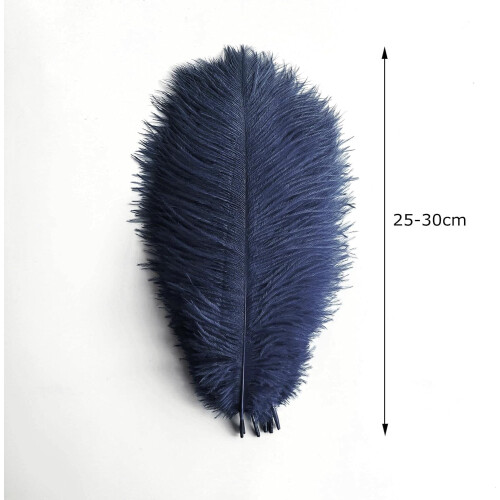 Ostrich Feathers Natural White 10-12 inch 20 pcs 1