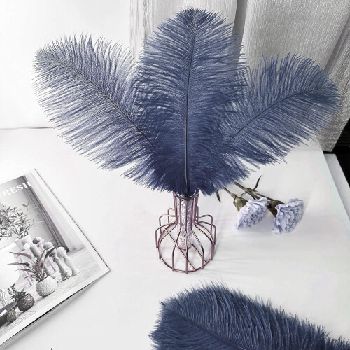 Ostrich Feathers Natural White 10-12 Inch 20 Pcs 2