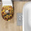 Κάλυμμα σκόνης για το καπάκι τουαλέτας Sunflower Panda για μονοκόμματες τουαλέτες 4