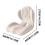 L-Shaped Car Seat Cushion Memory Foam Beige 3