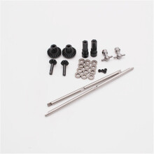 Upgrade Metal Gear Bridge Axle for WPL B1 B-1 B14 B-14 B24 B-24 C14 C-14 C24 C-24 RC Car Spare Parts Metal Front Rear Axle Gear Steering Pull Rod