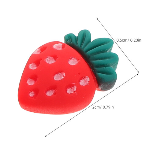 Strawberry Table Decorations Red Resin 30 Pieces 1