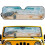 Turtle Starfish Windshield Sun Shade for Jeep Wrangler 2