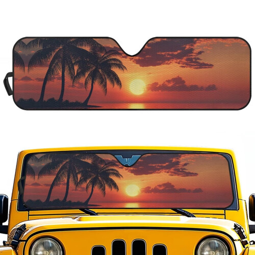 Windshield Sun Shade for Jeep Wrangler Compass Gladiator 1